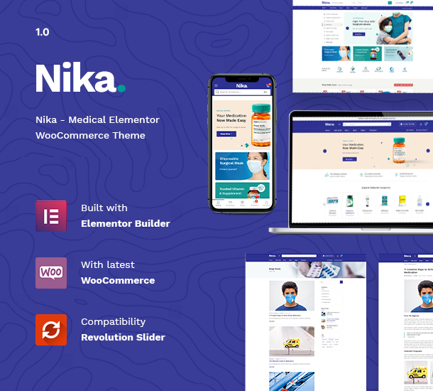 Nika - Medical Elementor WooCommerce Theme - 8