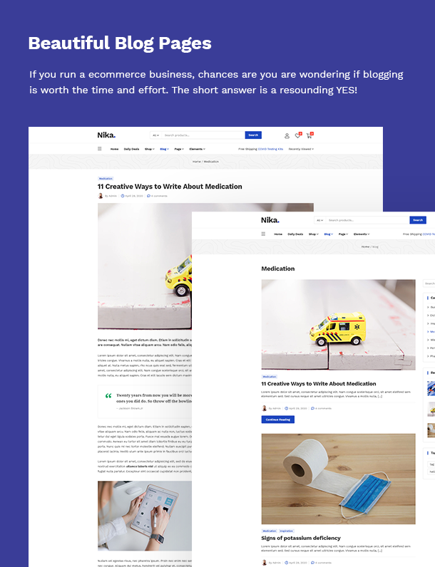 Nika - Medical Elementor WooCommerce Theme - 18