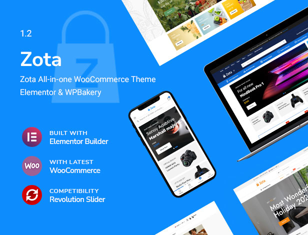 Zota – Elementor Multi-Purpose WooCommerce Theme